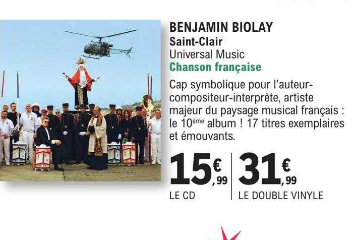 benjamin biolay - saint-clair