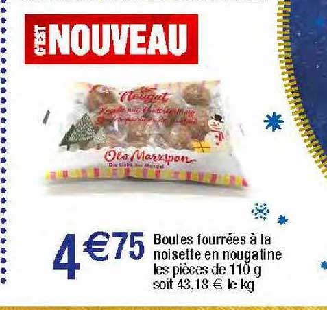 Boules Fourrées à La Noisette En Nougatine