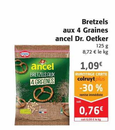 bretzels aux 4 graines ancel dr. oetker