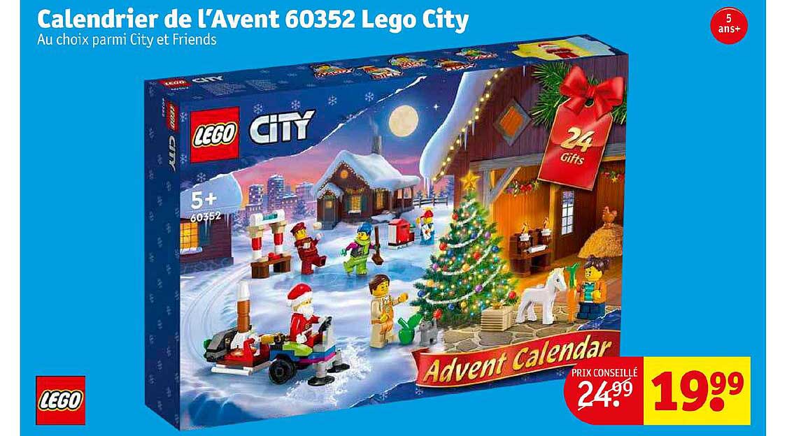 calendrier de l'avent 60352 lego city