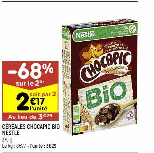 Céréales Chocapic Bio Nestlé