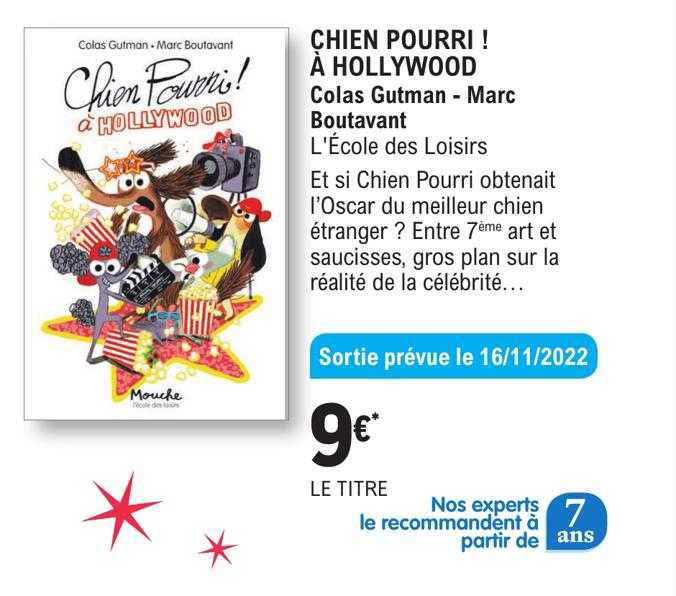 chien pourri ! à hollywood colas gutman - marc boutavant