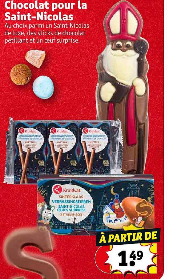 chocolat pour la saint-nicolas