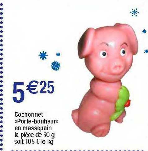 Cochonnet «porte-bonheur» En Massepain