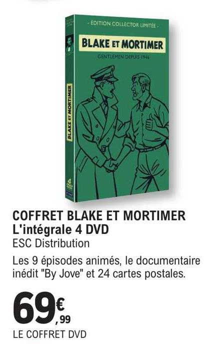 coffret blake et mortimer l'intégrale 4 dvd