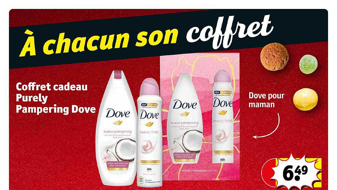 coffret cadeau purely pampering dove