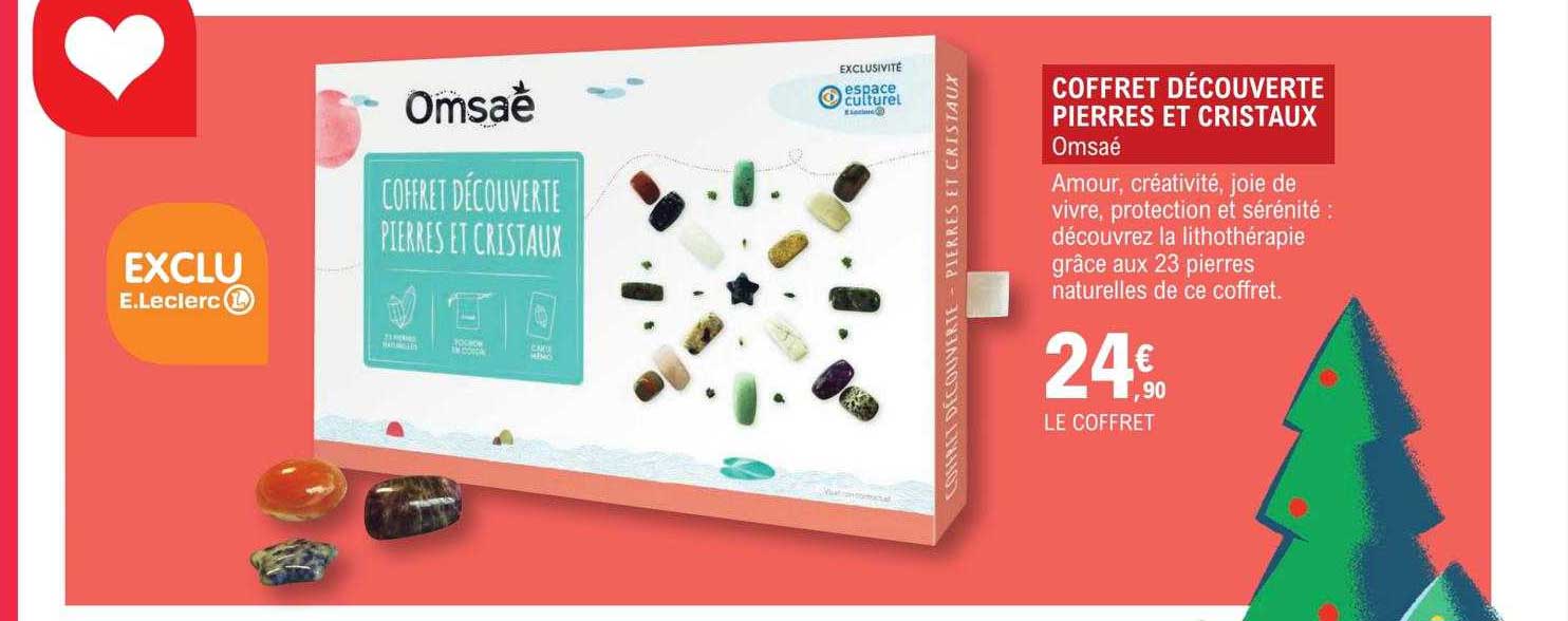 coffret découverte pierres et cristaux - omsaé