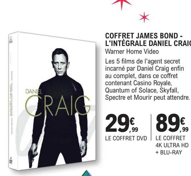 coffret james bond - l'intégrale daniel craig
