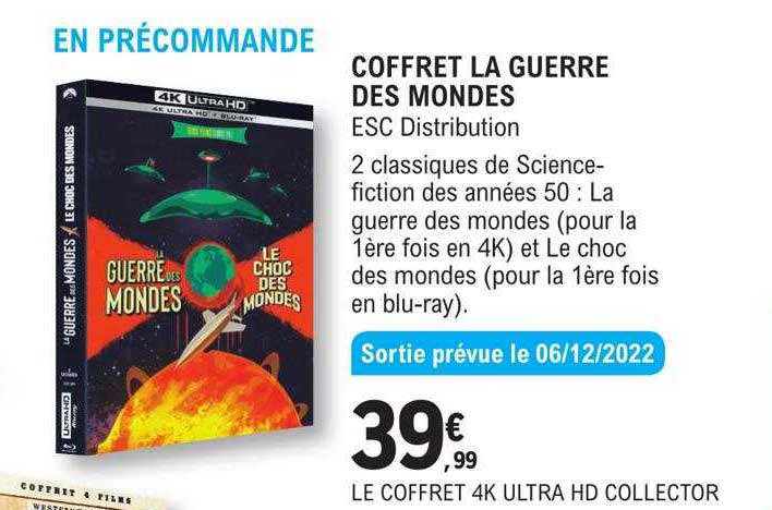 coffret la guerre des mondes