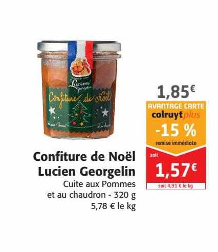 confiture de noël lucien georgelin