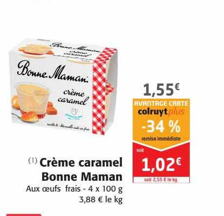 crème caramel bonne maman