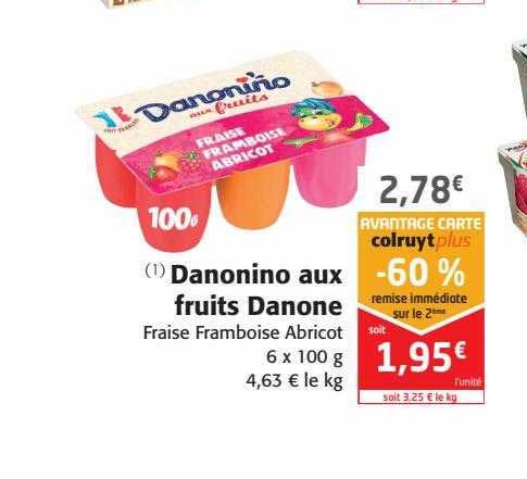 Danonino Aux Fruits Danone