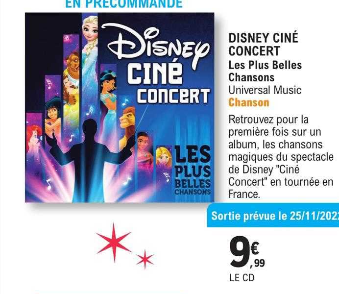 disney ciné concert les plus belles chansons