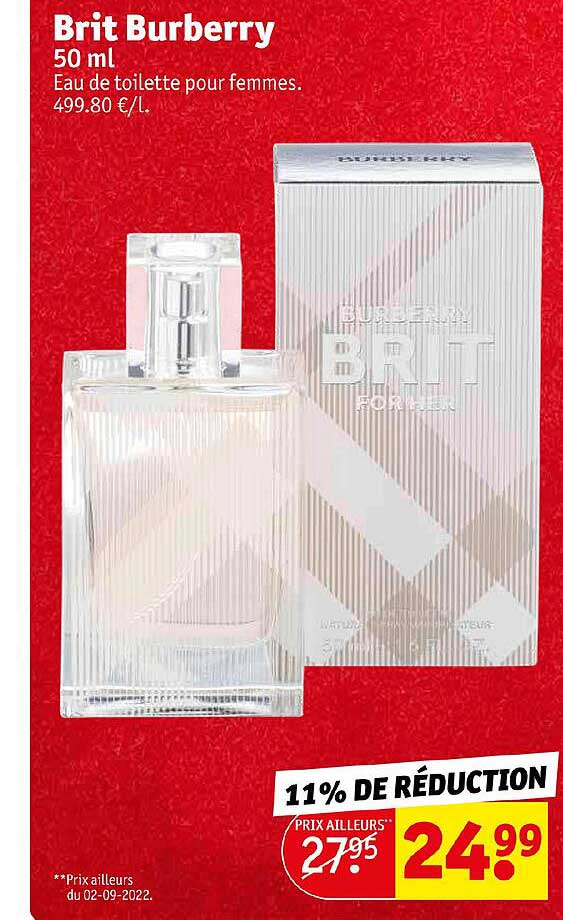 eau de toilette pour femmes brit burberry