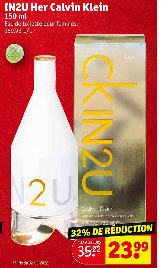 eau de toilette pour femmes in2u her calvin klein