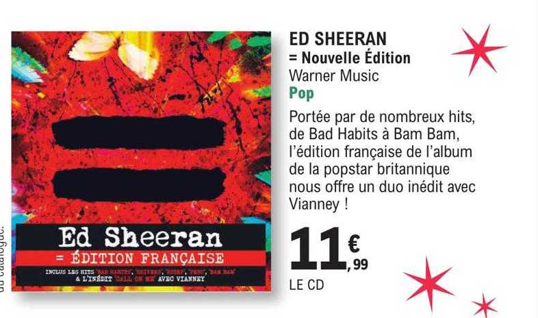 ed sheeran = nouvelle édition