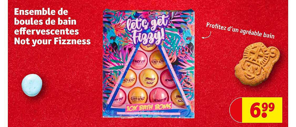 ensemble de boules de bain effervescentes not your fizzness