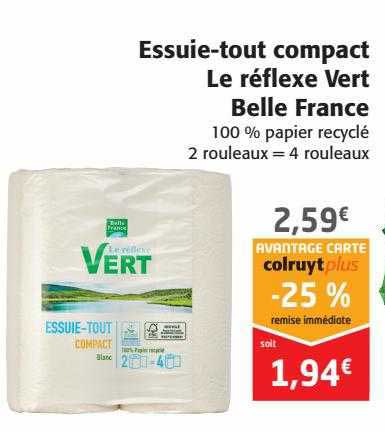 essuie-tout compact le réflexe vert belle france