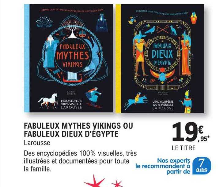 Fabuleux Mythes Vikings Ou Fabuleux Dieux D'égypte - Larousse