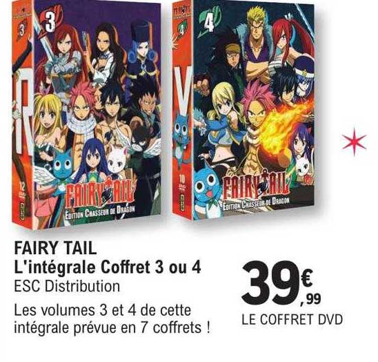 fairy tail l'intégrale coffret 3 ou 4