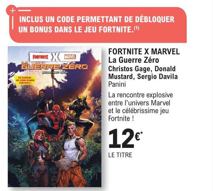 fortnite x marvel le guerre zéro - christos gage, donald mustard, sergie davila
