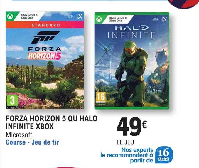 forza horizon 5 ou halo infinite xbox microsoft