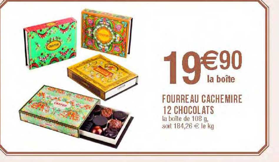 fourreau cachemire 12 chocolats