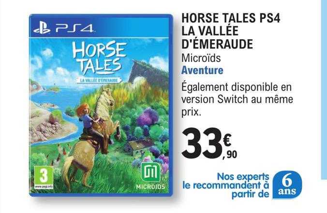 horse tales ps4 la vallée d'émeraude microïds