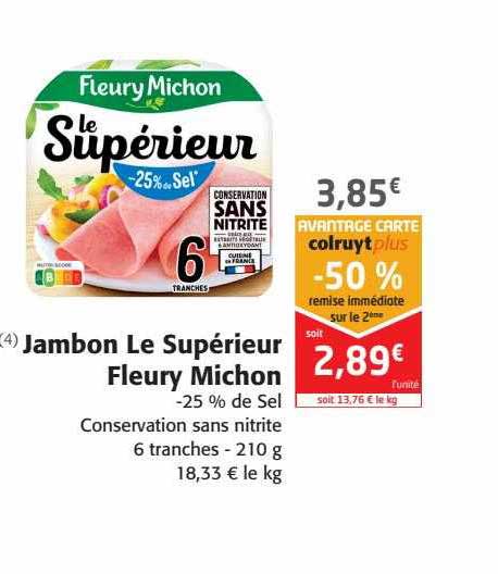 jambon le supérieur fleury michon