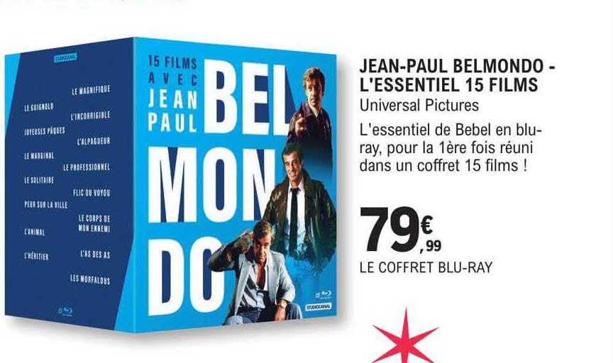 jean-paul belmondo - l'essentiel 15 films