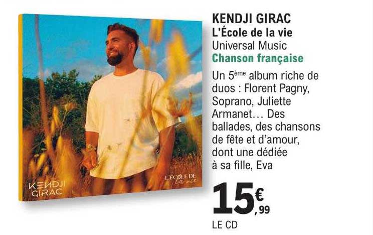 kendji girac - l'école de la vie