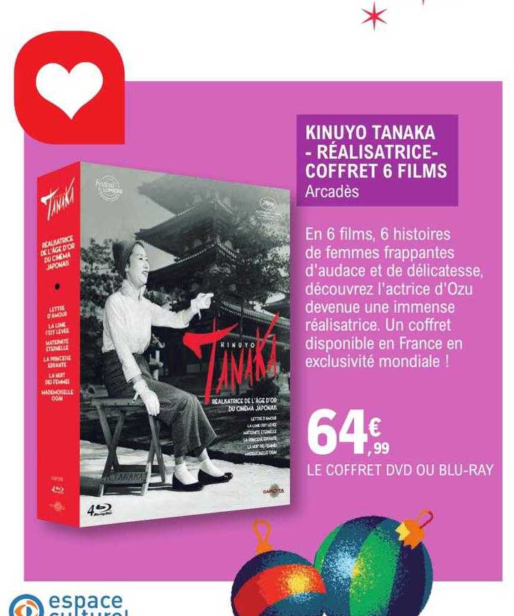 Kinuyo Tanaka - Réalisatrice - Coffret 6 Films Arcadès