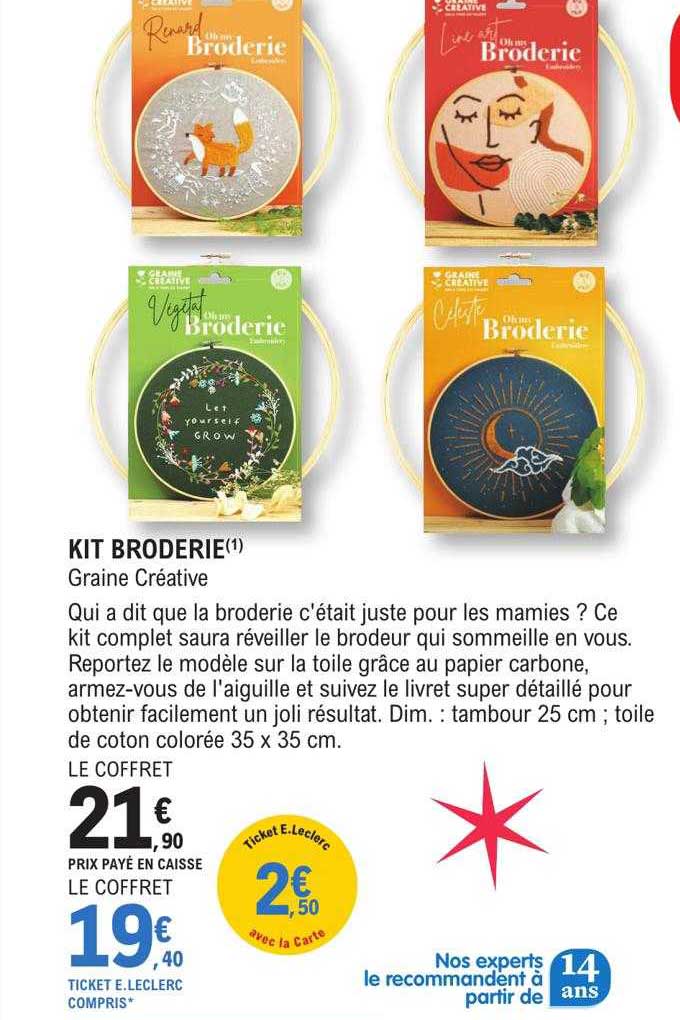 kit broderie graine créative