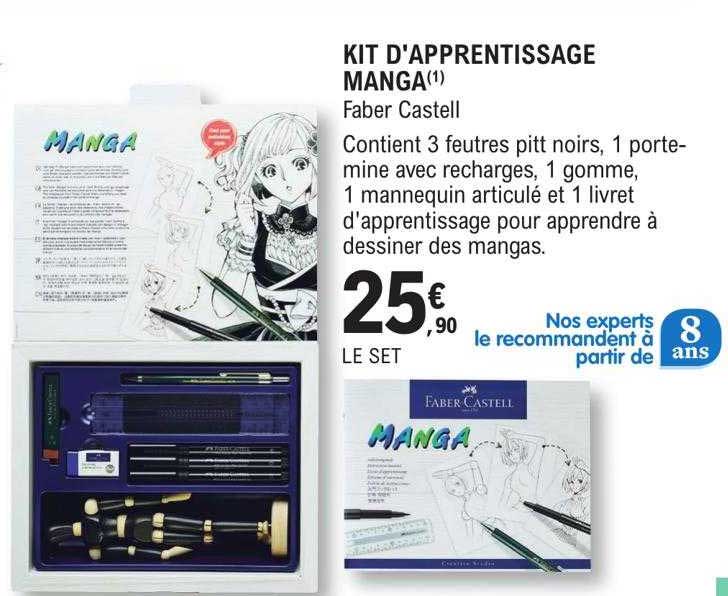 kit d'apprentissage manga faber castell
