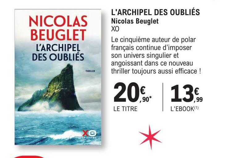 l'archipel des oubliés - nicolas beuglet xo