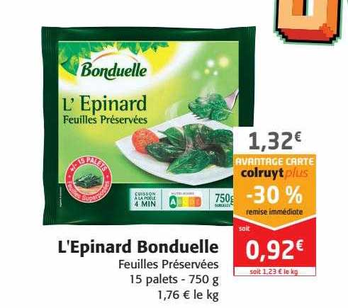l'épinard bonduelle
