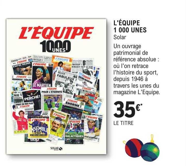 l'équipe 1000 unes