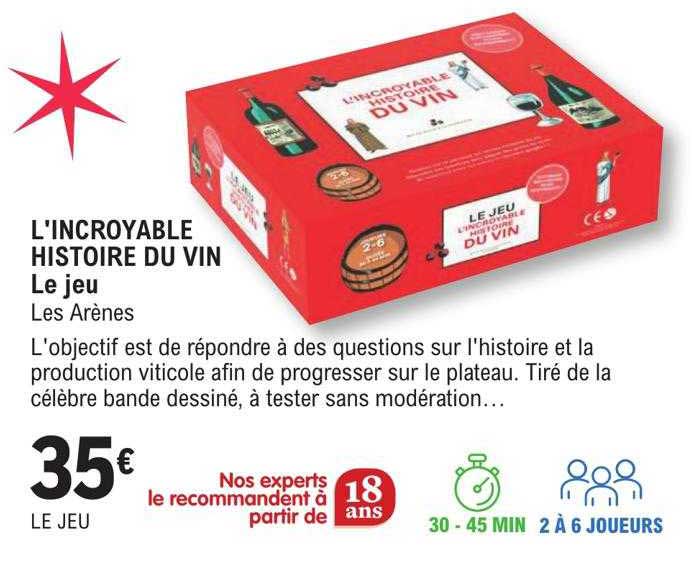 l'incroyable histoire du vin le jeu les arènes