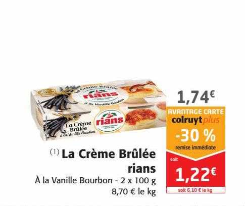 la crème brûlée rians