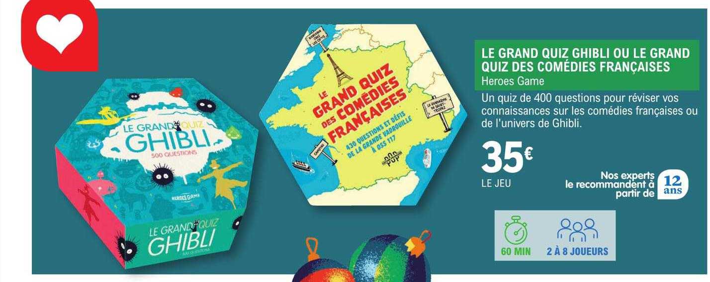 le grand quiz ghibli ou le grand quiz des comédies françaises