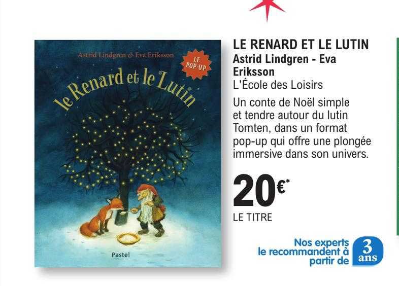 le renard et le lutin - astrid lindgren - eva eriksson