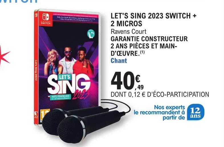 let's sing 2023 switch + 2 micros