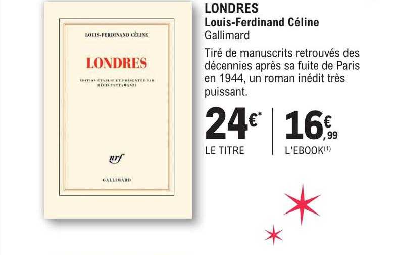 londres - louis-ferdinand céline gallimard