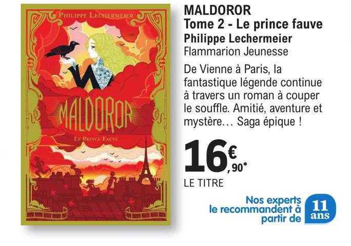 maldoror tome 2 - le prince fauve philippe lechermeier - flammarion jeunesse
