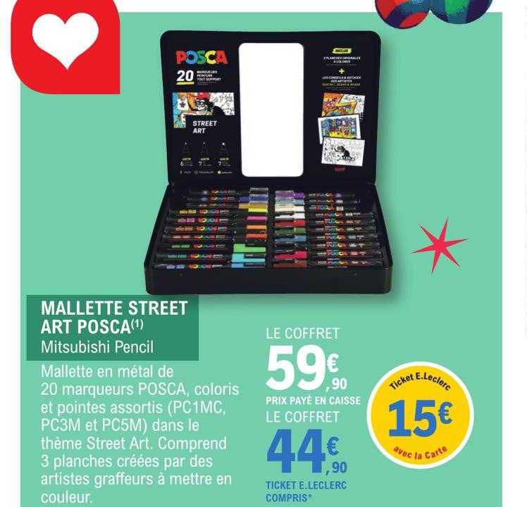 mallette street art posca mitsubishi pencil