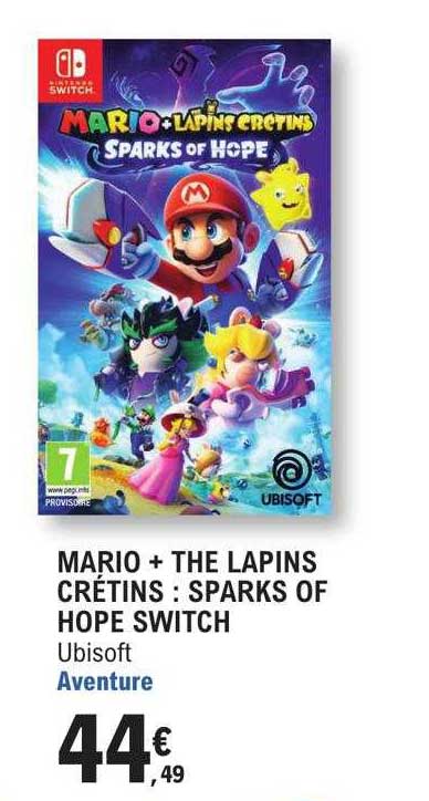 mario + the lapins crétins : sparks of hope switch ubisoft