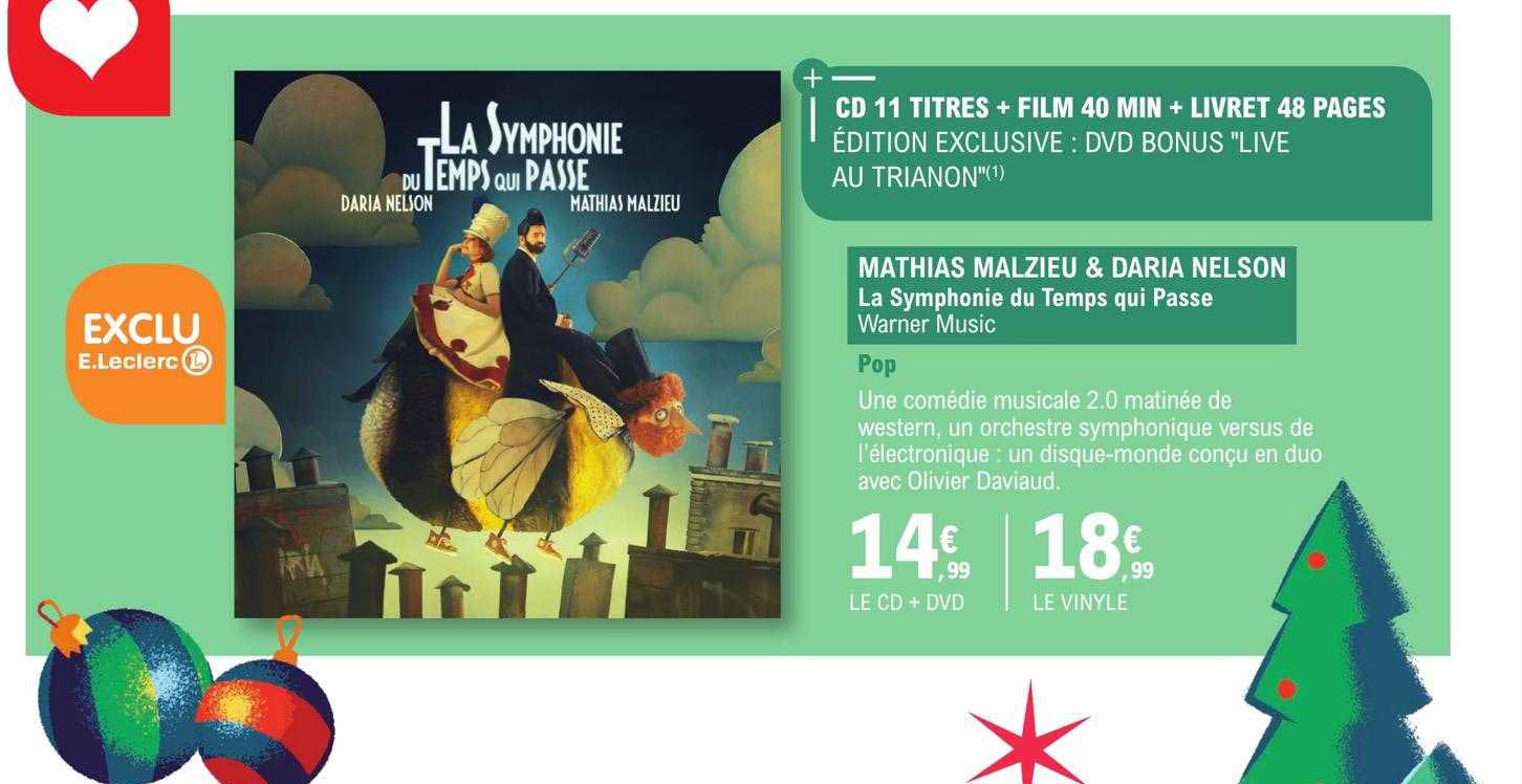 mathias malzieu & daria nelson - la symphonie du temps qui passe