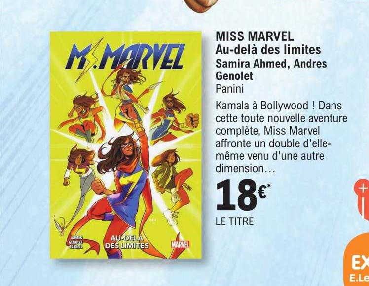 miss marvel au-delà des limites - samira ahmed, andres genolet panini