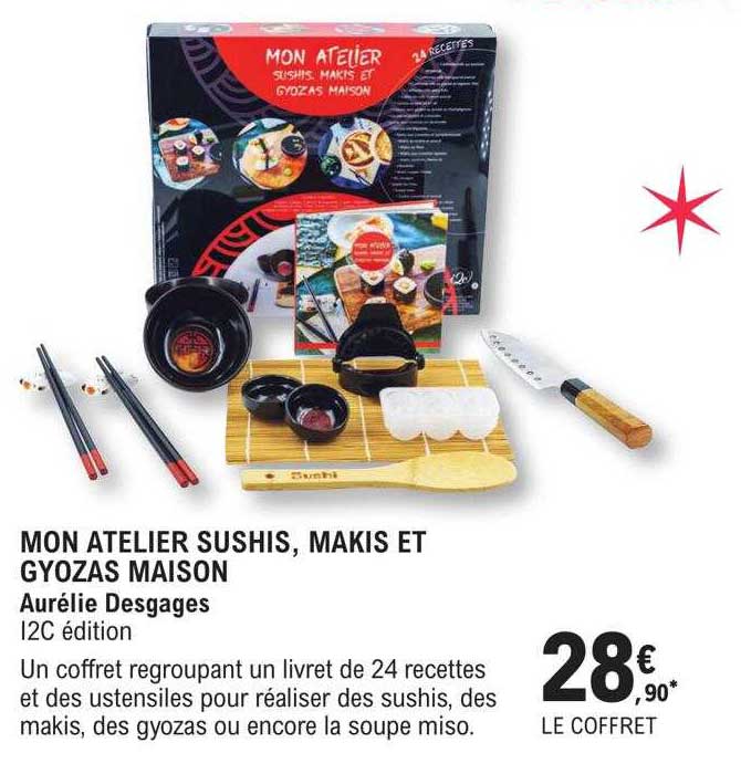 mon atelier sushis, makis et gyozas maison - aurélie desgages