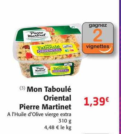 mon taboulé oriental pierre martinet